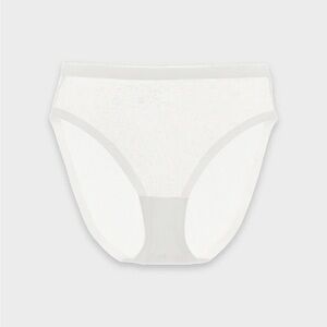 EBY Sheer High Cut, High wasted-Pearl-Medium-NWT